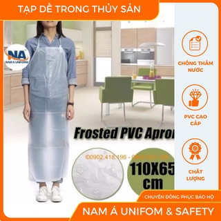 Tạp dề nilon chống thấm cho hải sản - Tạp dề nhựa trong