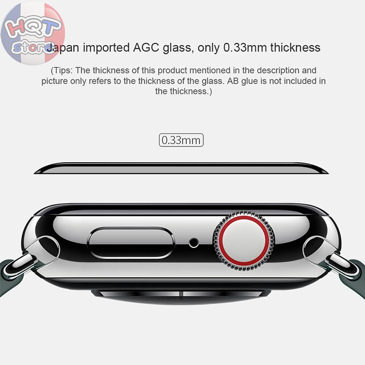 Kính cường lực Nillkin 3D AW+ cho Apple Watch 4 / 5 / 6 / SE Size 44mm/40mm