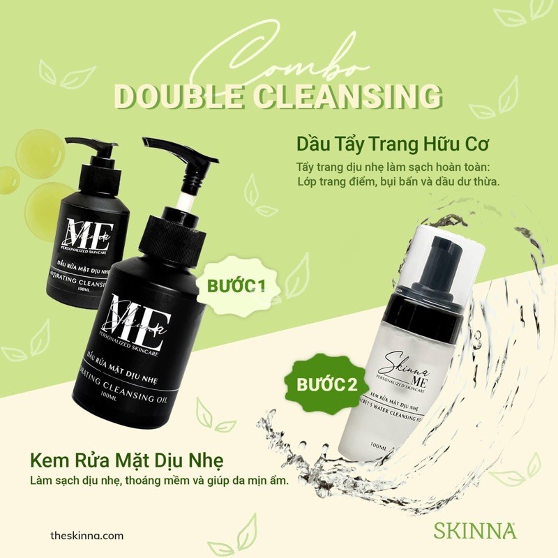 SKINNA ORGANIC - Dầu Rửa Mặt Dịu Nhẹ