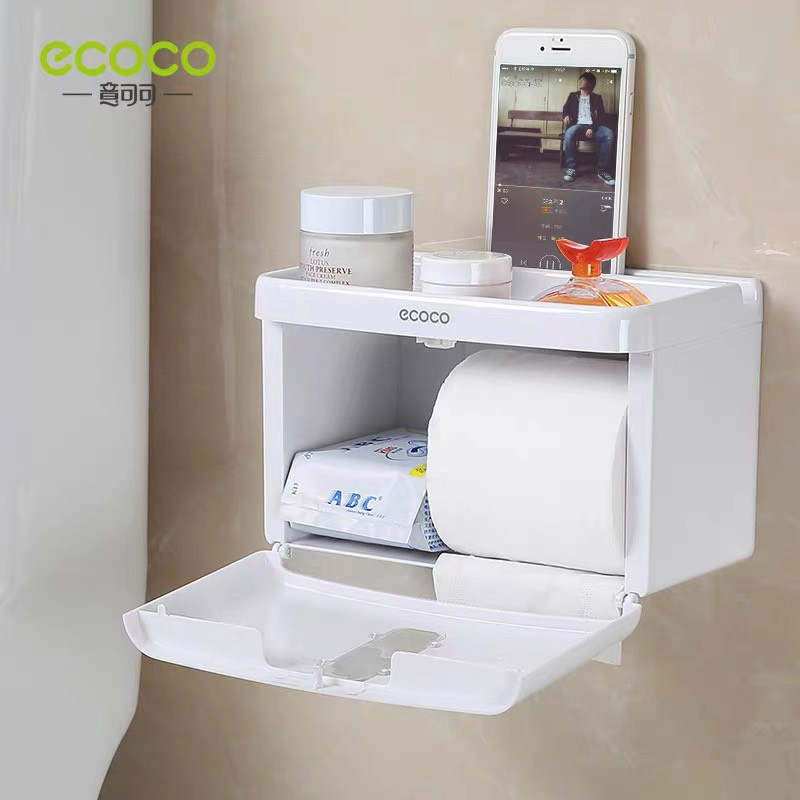 Hộp đựng Giấy Vệ Sinh ECOCO - Đa năng, Sang trọng, Tiện dụng-không cần khoan đục