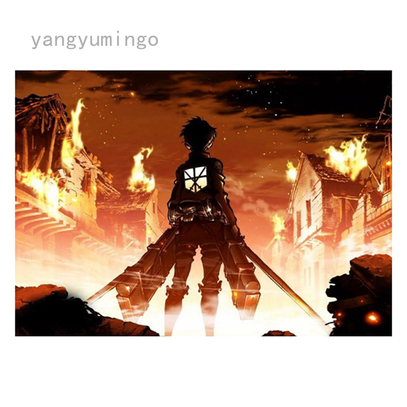 Tranh Treo Tường Trang Trí Hình Anime Attack On Titan