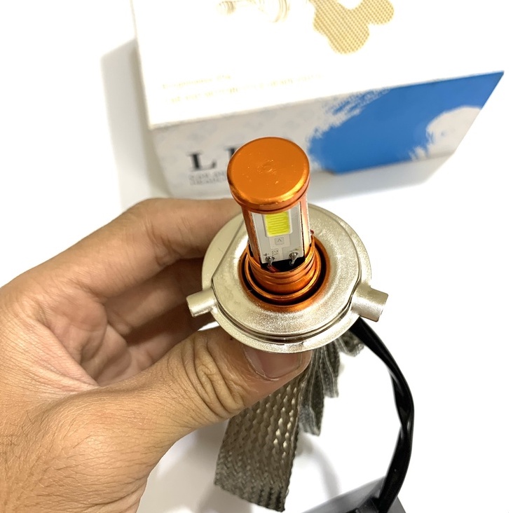 Đèn pha LED , đèn led đuôi công tản nhiệt CYT 3 tim chân H4 Và M5 - Hót Nhất 2022 Siêu Sáng