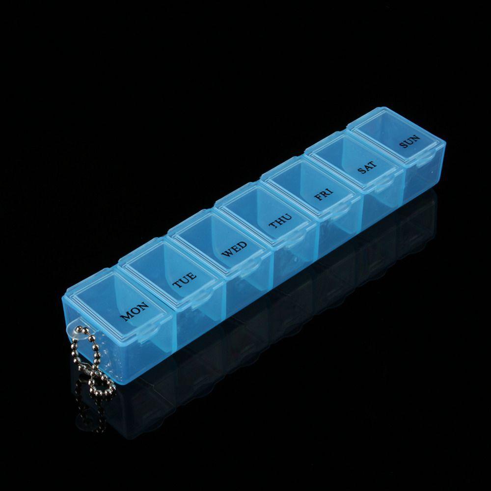 SOMEDAYZL Hộp Đựng Thuốc 7 Ngày Bằng Nhựa Màu Sắc Ngẫu Nhiên Chất Lượng Cao Tiện Dụng Mang Theo Du Lịch Ốp