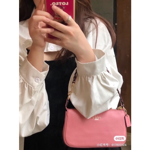 Túi kẹp nách thời trang cho nữ thương hiệu Coach da thật cao cấp