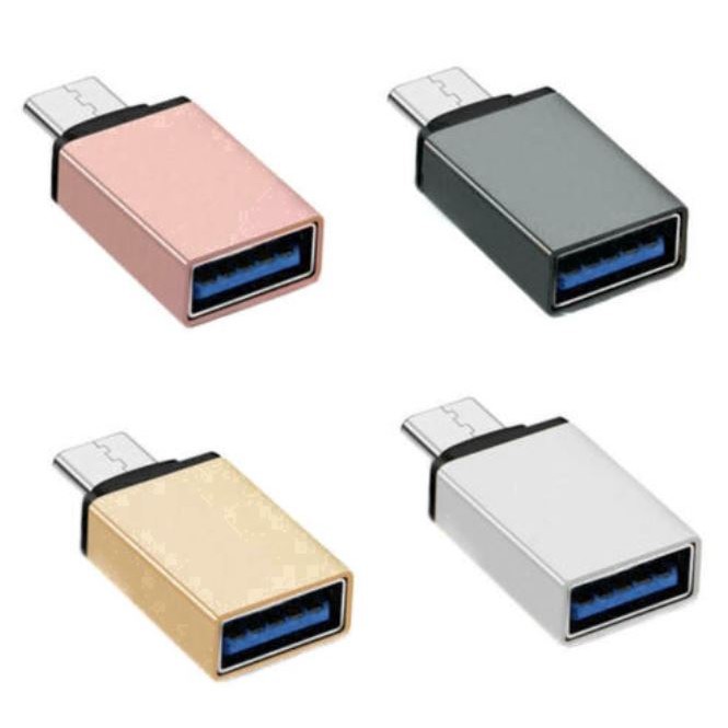 Cáp OTG, Đầu Chuyển Đổi OTG Type C, Micro USB, Lightning Cho Smartphone, Iphone