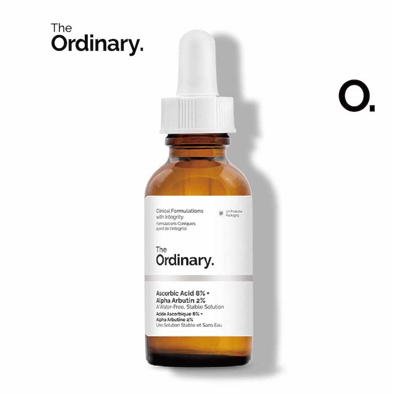 The Ordinary Tinh chất - Điểm sáng Chống lão hóa - The Ordinary Ascorbic Acid 8% + Alpha Arbutin 2% 30ml  - ChíNh ThứC