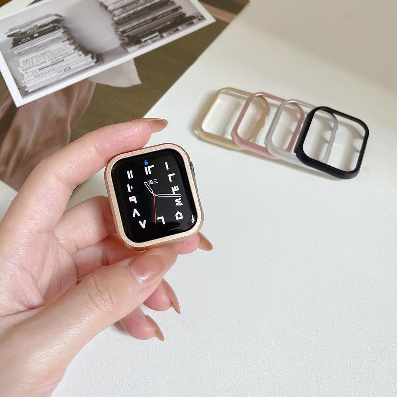 Khung Kim Loại Bảo Vệ Cho Đồng Hồ Thông Minh Apple Watch 7 SE Series 6 5 4 3 iWatch 45mm 41mm 40mm 44mm 38mm 42mm