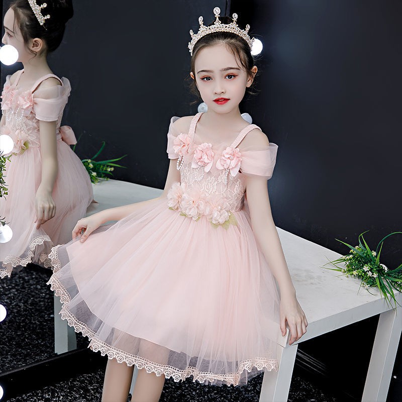 bán hàng trực tiếp tại nhà máy bán trướcVáy trẻ em gái mùa hè 2021 quần áo mới cô công chúa gạc kiểu tây lư