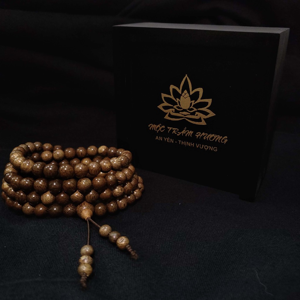 Vòng Tay Trầm Hương Chuỗi Tràng Hạt 108 6 7 8mm Trầm Tốc Việt - An Yên - Thịnh Vượng | BigBuy360 - bigbuy360.vn