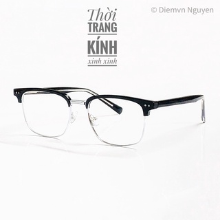 GỌNG KÍNH CẬN CAO CẤP_GỌNG CẬN VUÔNG NAM NỮ  NHỰA ACETATE LÕI THÉP CHẮC CHẮN SẮC NÉT