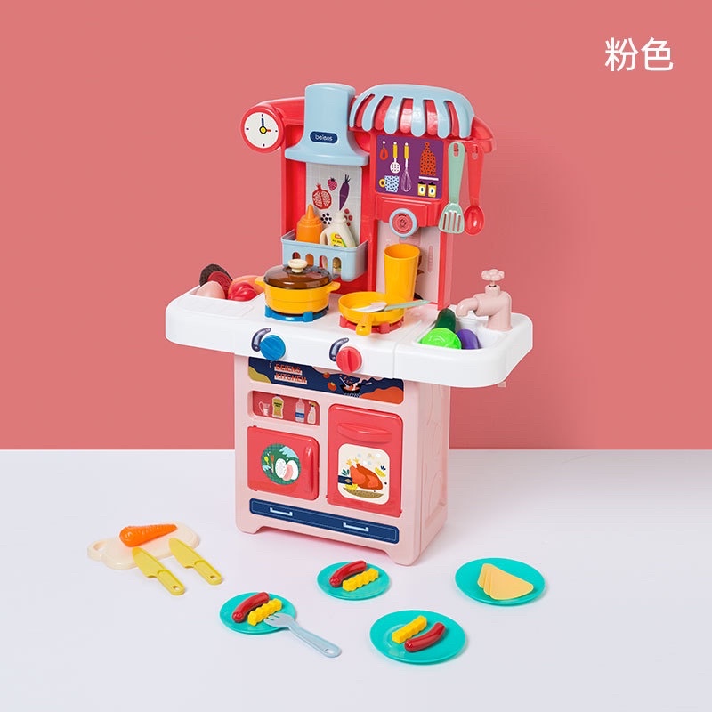 Đồ chơi nấu ăn, đồ chơi bé tập làm đầu bếp cao cấp, có vòi nước, hiệu ứng khói chính hãng Beiens Choi Store 28