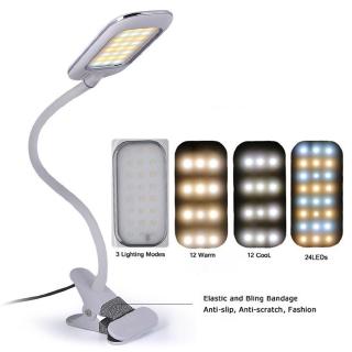 Đèn Đọc Sách Kẹp Bàn 3 Màu 11 Cấp Độ 5w
