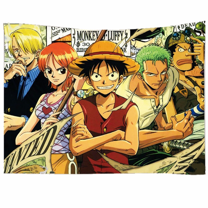 Tấm Vải Treo Tường ONE PIECE Poster anime dùng trang trí phòng ngủ và phòng khách