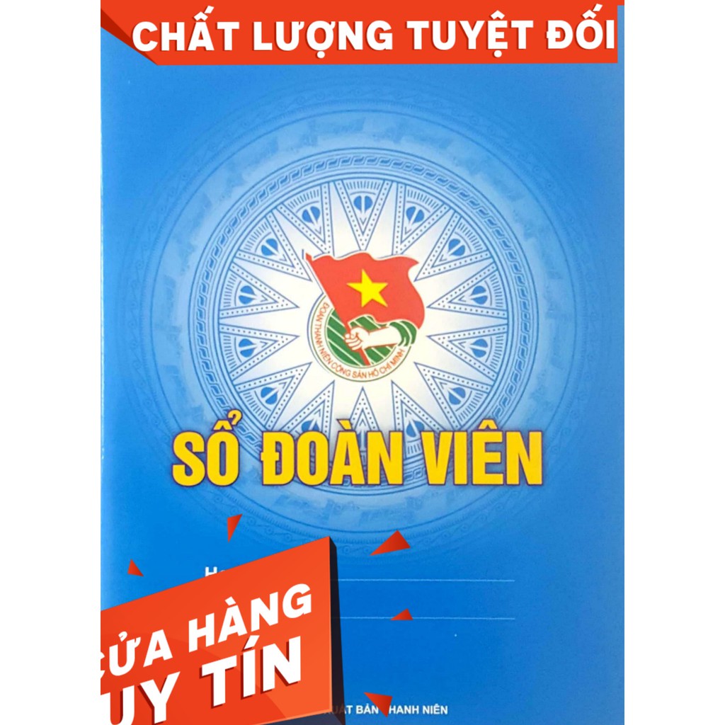 sổ đoàn viên xanh - đẹp - chuẩn - có tem [50 cuốn]