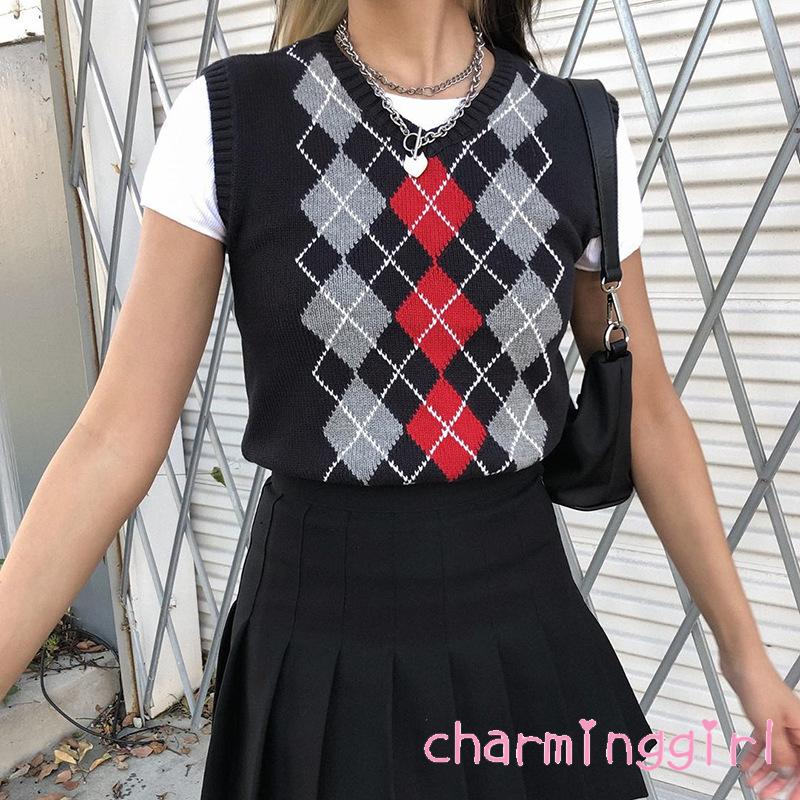 Áo Len Nữ Không Tay Cổ Chữ V Thời Trang Quyến Rũ | BigBuy360 - bigbuy360.vn