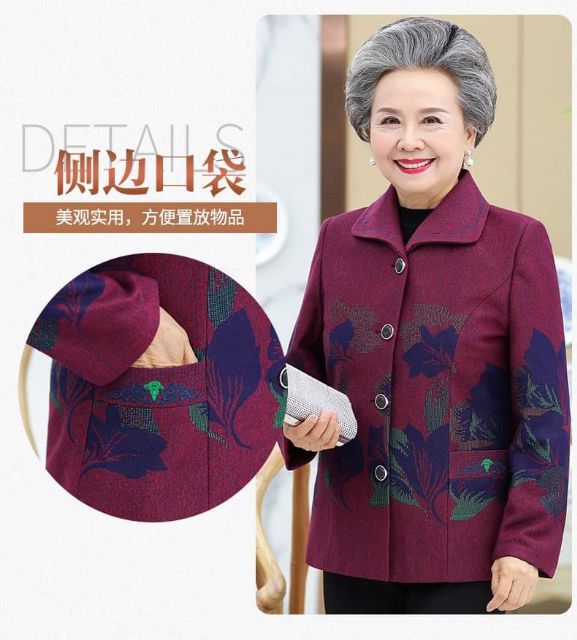 Áo Khoác Dạ Trung Niên Làm Quà Tặng Cho Mẹ, Cho Bà | BigBuy360 - bigbuy360.vn
