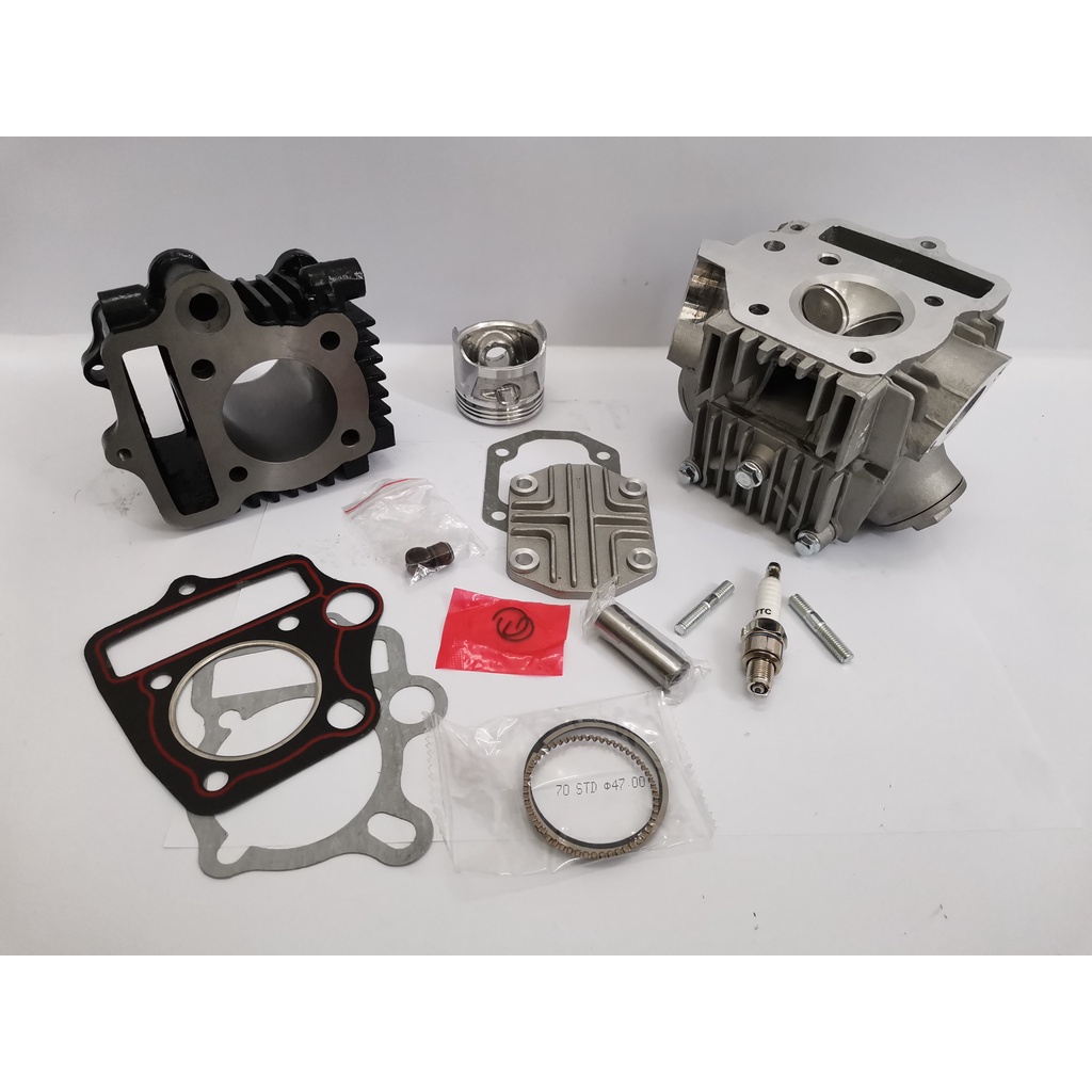 Full bộ đầu bò+lòng hơi cub 50 trái 47 hơi 70cc dài 63 gắn được nhiều dòng xe 50cc