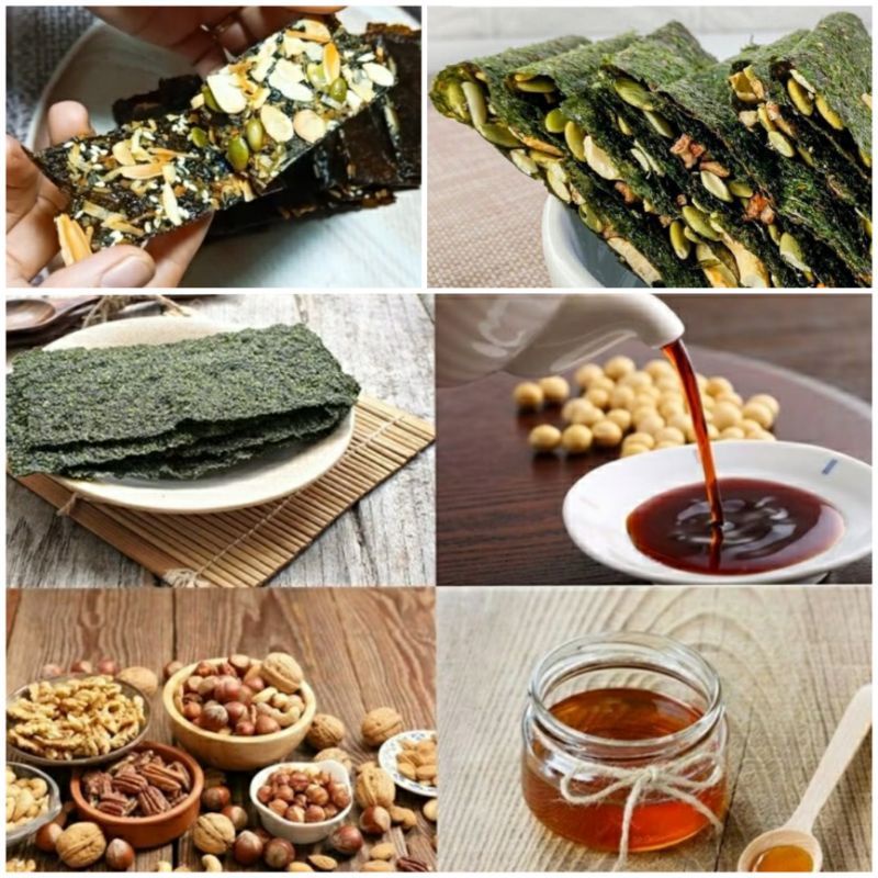 RONG BIỂN KẸP HẠT DINH DƯỠNG GIÒN GỤM NHÀ LÀM