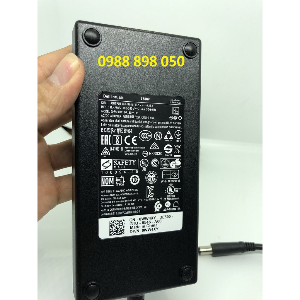 Sạc Laptop Dell M4600 19.5V - 9.23A (180w)