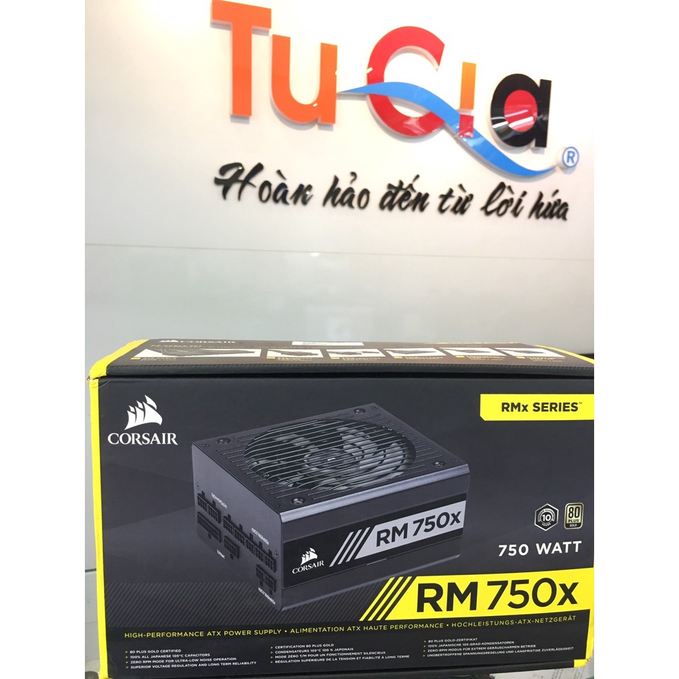 Nguồn máy tính Corsair RM750x 80 Plus Gold Full Modul 2018