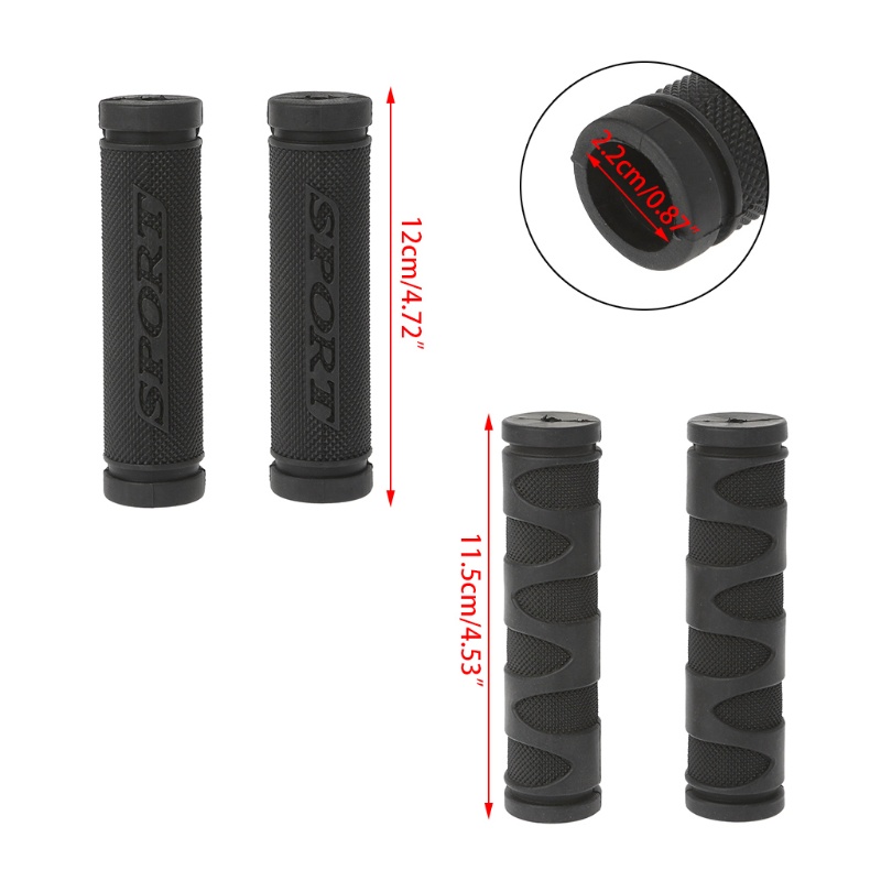 Vỏ Bọc Tay Lái Xe Đạp Leo Núi Bằng Cao Su Mềm 22mm 3D Chất Lượng Cao