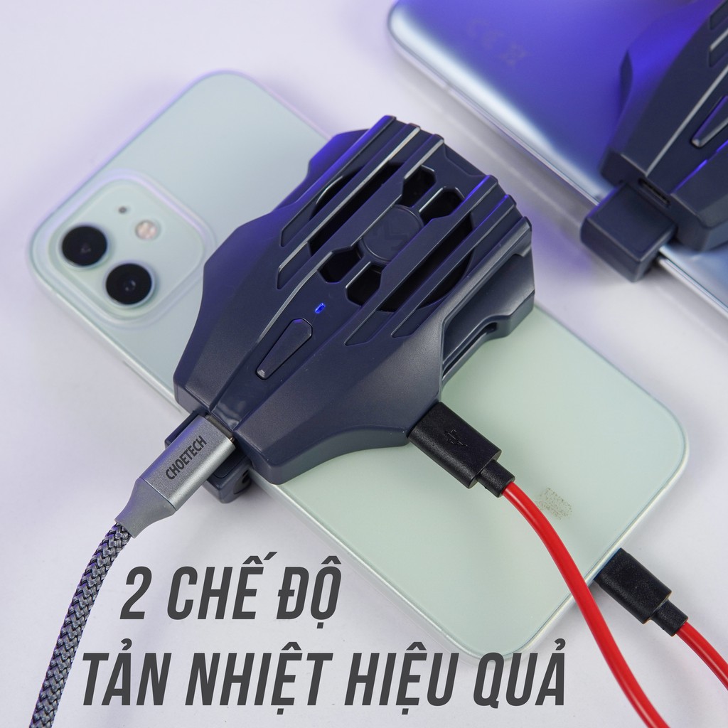 Quạt Tản Nhiệt Cho Điện Thoại Memo DL02/DL03/DL05 iPhone/Android - Tặng Găng Tay Gaming Cao Cấp