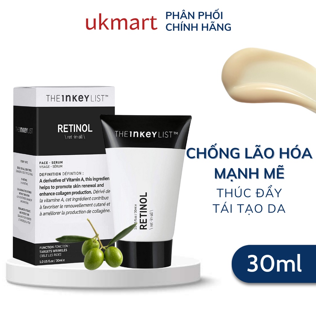 Tinh Chất Kháng Mụn, Chống Lão Hóa The Inkey List Retinol Serum 30ml