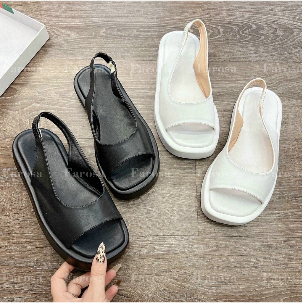 Dép nữ đế bánh mỳ FAROSA phối quai hậu phong cách cực hót trend