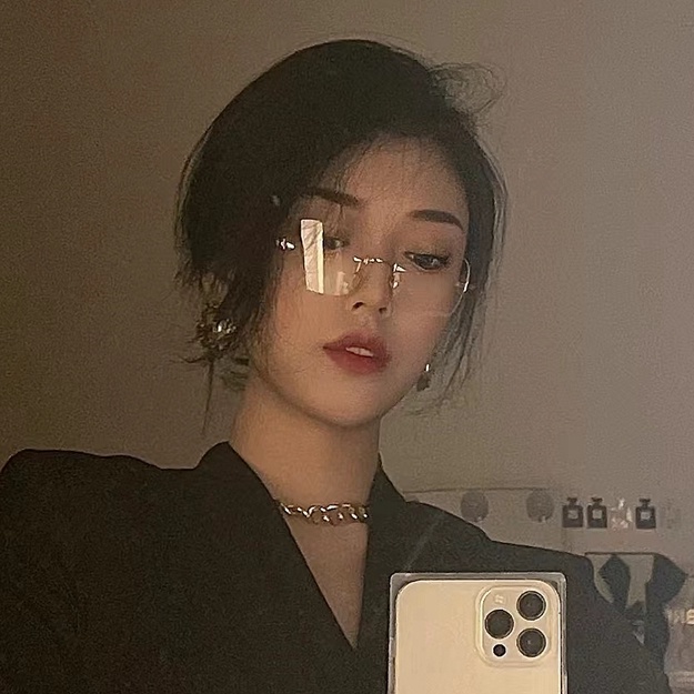 Mắt Kính Gọng Kim Loại Chống Bức Xạ Phong Cách Retro Hàn Quốc Cho Nam Nữ