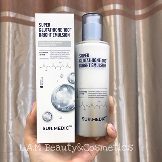SỮA DƯỠNG TRẮNG DA Sur Medic Super Glutathione 100 Bright Emulsion
