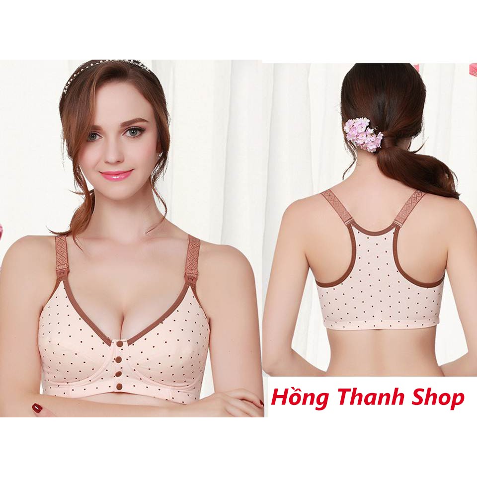Áo Ngực Bầu Và Cho Con Bú Cài Trước Chống Chảy Xệ, Cho Mẹ Bầu Sau Sinh, Có 2 Kiểu Mở Cho Con Bú, Gom Ngực Gọn