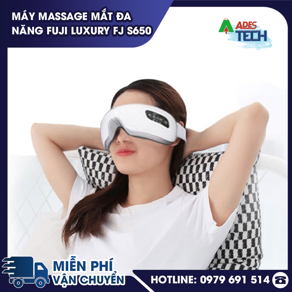 Máy Massage Mắt Đa Năng Fuji Luxury FJ S650 - Giảm đau mỏi mắt, quầng thâm, cải thiện thị lực