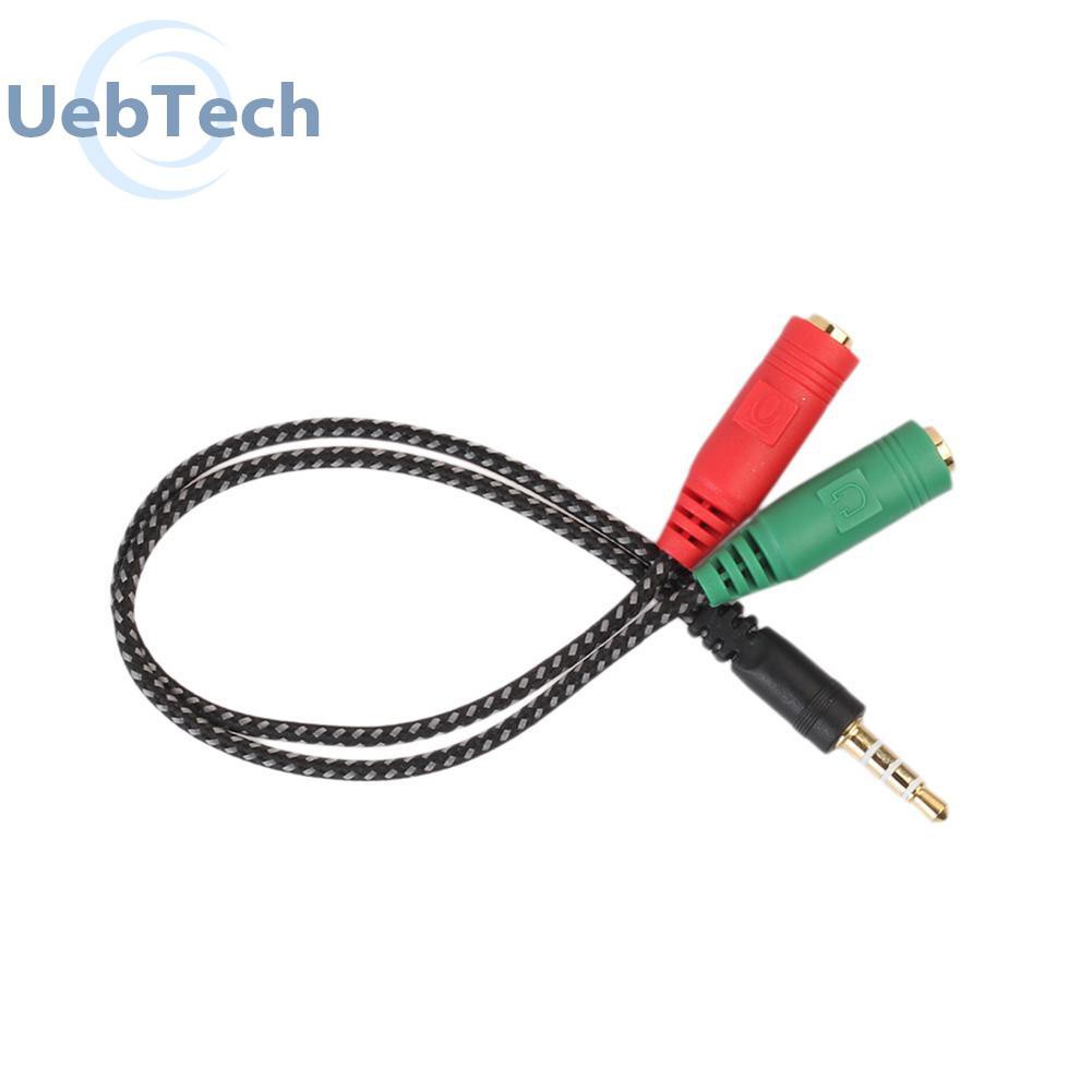 Dây Cáp Chia 2 Cổng Tai Nghe / Mic Jack Cắm 3.5mm