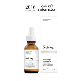 The Ordinary - Retinol 0.2% 0.5% in Squalane tinh chất chống lão hóa da - 2016 Skincare