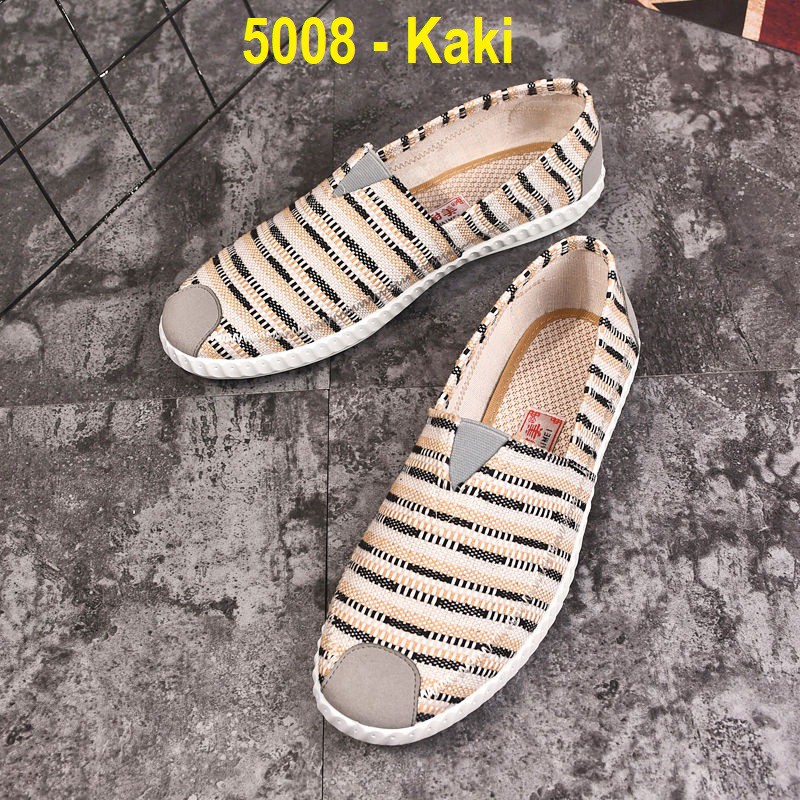 [Mã SKAMLTSM9 giảm 10% đơn 99K] [HOT] Giày lười vải lanh Nam hè 2020