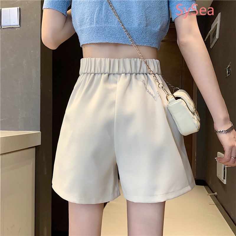 Quần Short Màu Trơn Plus size Phong Cách Hàn Quốc Cho Nữ