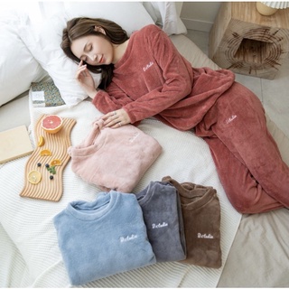 Bộ nỉ băng lông, bộ ngủ bông mặc nhà siêu ấm siêu mềm mại