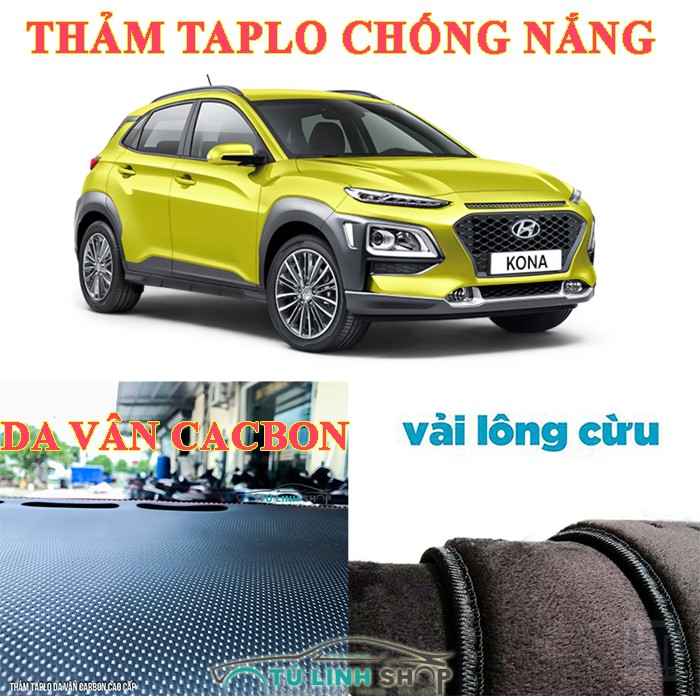 Thảm taplo Kona bằng lông Cừu 3 lớp hoặc Da Cacbon