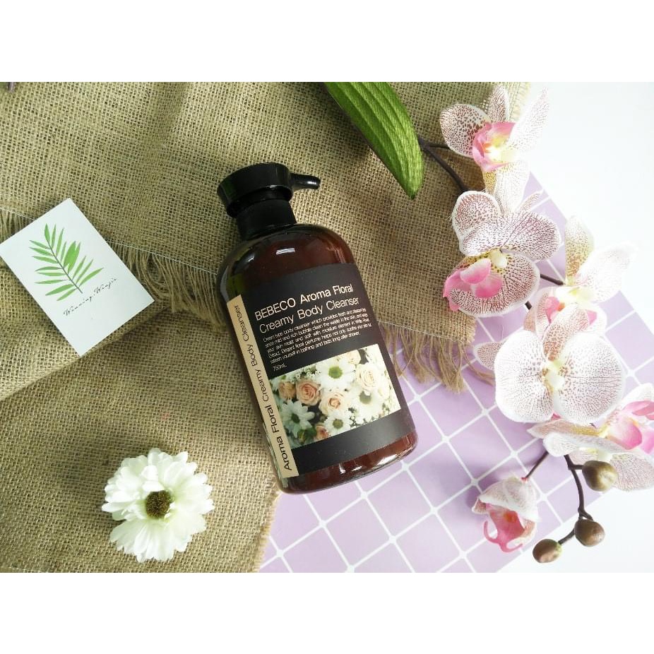 Sữa tắm BEBECO AROMA FLORAL CREAMY BODY CLEANSER hương nước hoa thơm quyến rũ 750ml