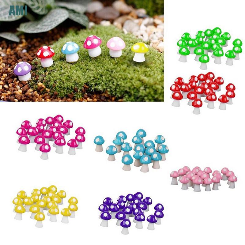 Set 10 / 20 Đồ trang trí Cây Nấm Mini Trang Trí Sân Vườn