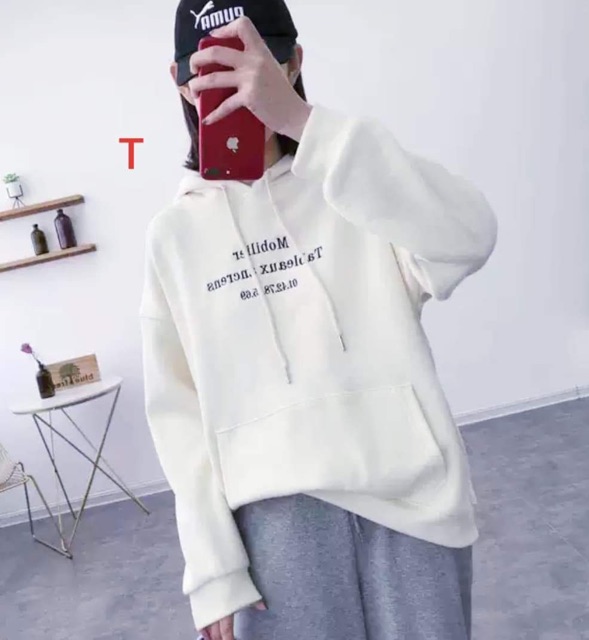 Áo hoodie Mobilier chữ ngực DTR0919
