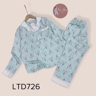 Pyjama - Bộ Ngủ Pizama Lụa Mango Dài Tay