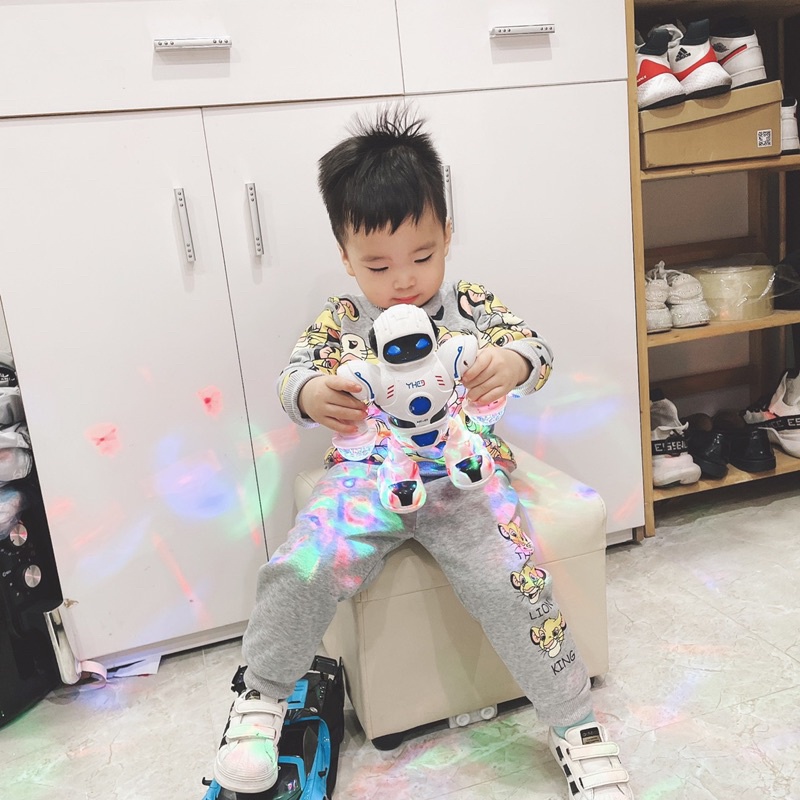 Bộ nỉ bông SHIBA cho bé trai