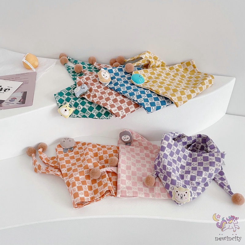 Khăn choàng cổ hình tam giác kiểu Hàn Quốc thời trang mùa thu dành cho bé