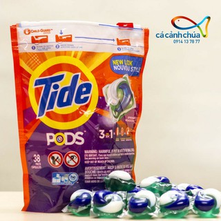 Viên giặt xả Tide Pods bịch 42 viên | Mỹ