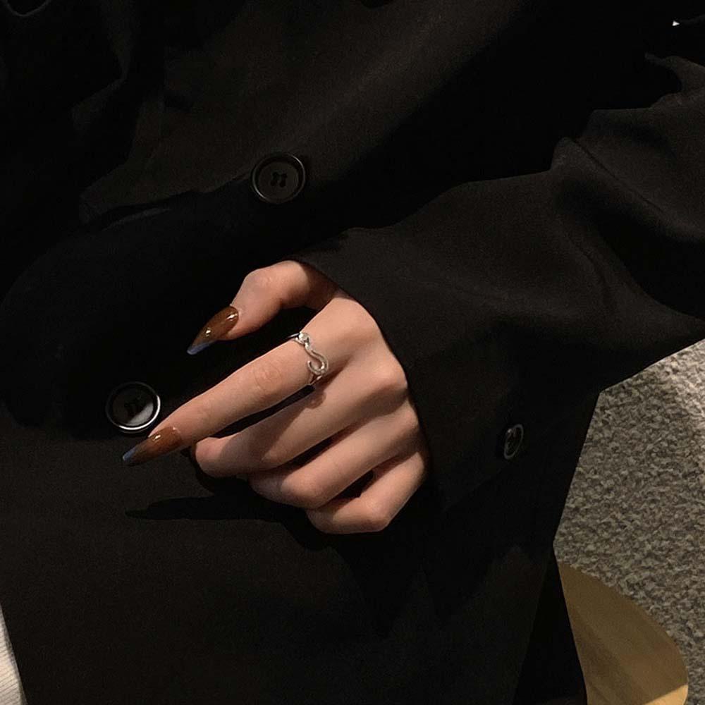 JARRED Nhẫn Bạc Có Thể Điều Chỉnh Kích Cỡ Dành Cho Nữ