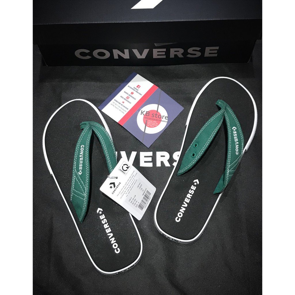 Dép Converse đen quai xanh chính hãng