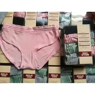 [HÀNG LOẠI 1] Hộp 4 quần chip gân MUJI