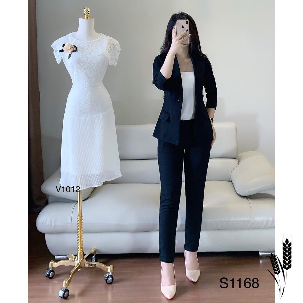 Set vest đen S1168 - chatfashion.vn (Kèm ảnh thật trải sàn do shop tự chụp) - HÀNG THIẾT KẾ