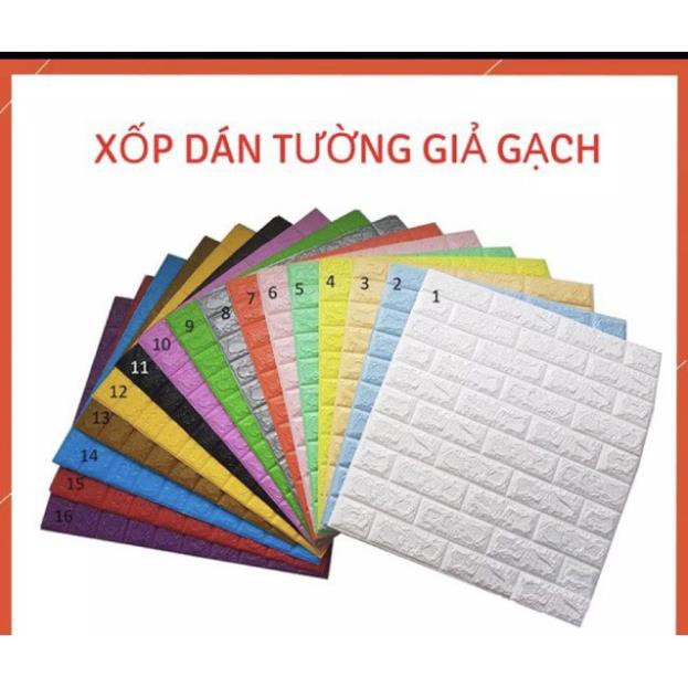 MIẾNG XỐP DÁN TƯỜNG GIẢ GẠCH 70 * 77cm CÁCH ÂM CÁCH NHIỆT